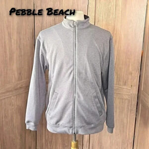 Pebble beach gray mens pullover size Large